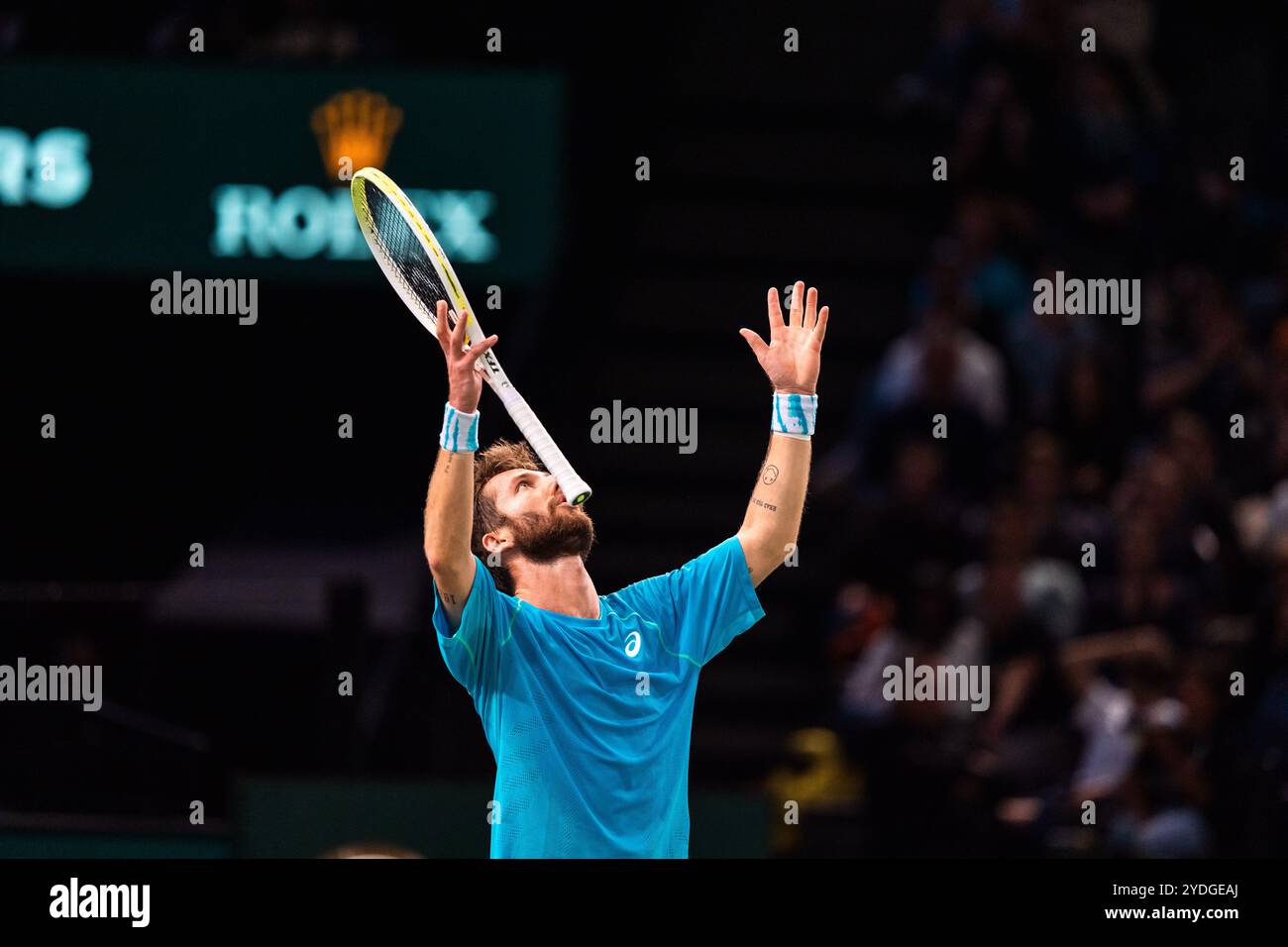 Corentin MOUTET (FRA) during the Qualifying of the Rolex Paris Masters