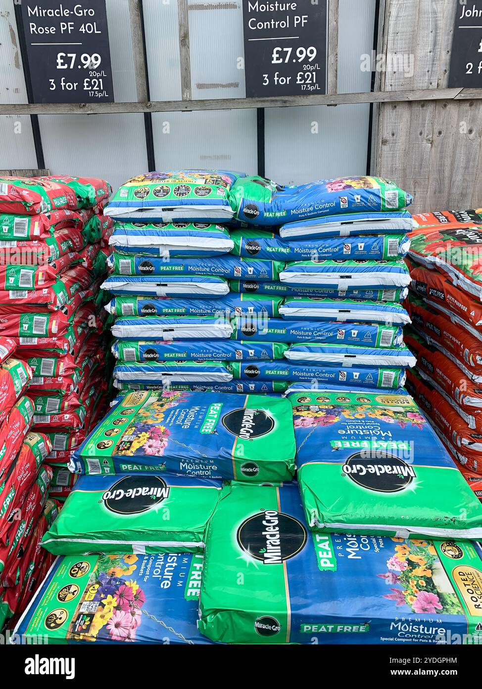 Iver Heath, UK. 20th April, 2024. Miracle-Gro compost for sale at a ...