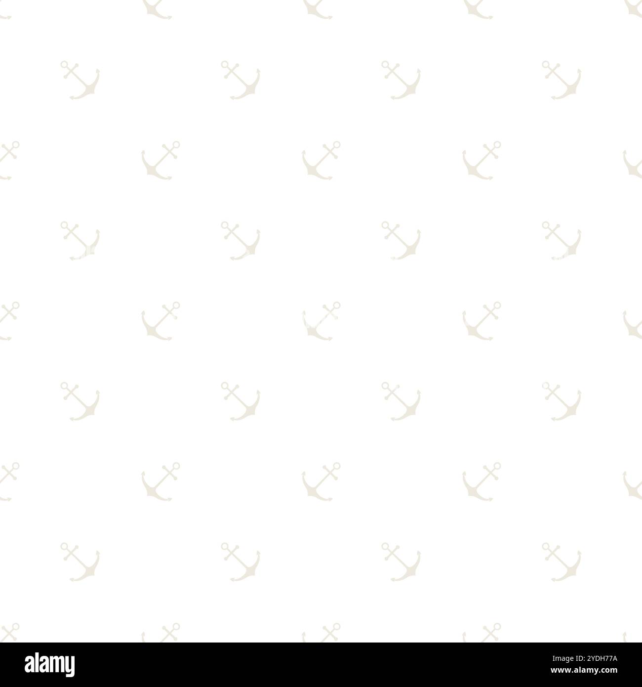 Nautical seamless pattern with ship anchors. Vector illustration Stock ...