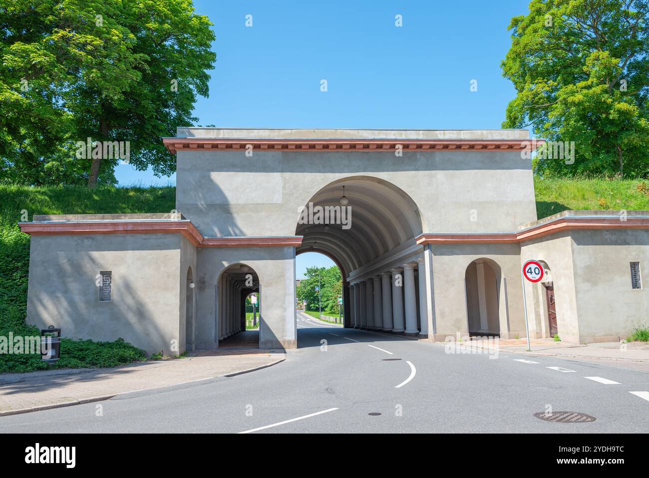 town of Fredericia in Denmark on a sunny summer day Stock Photo