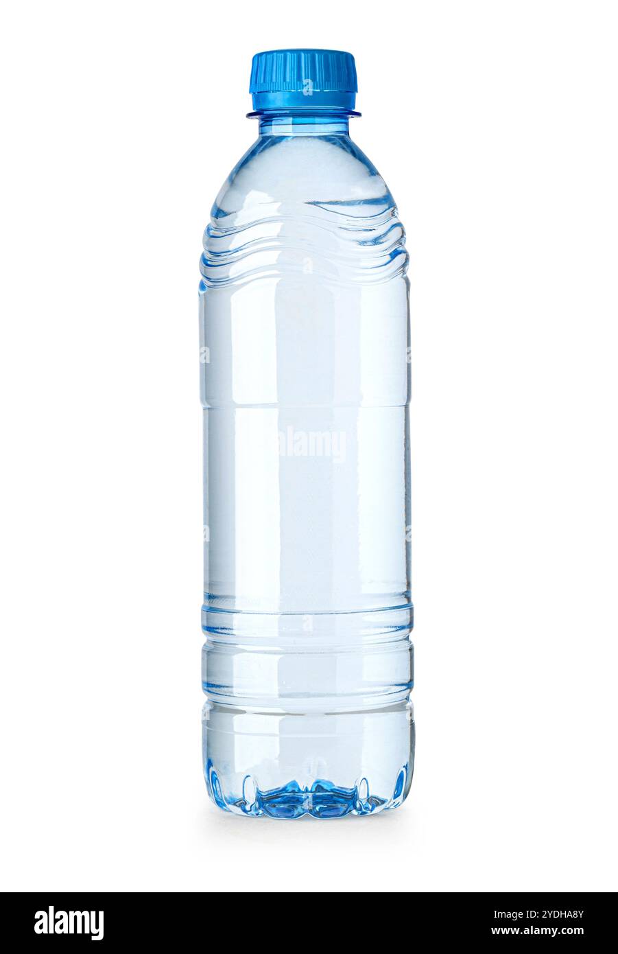 Small water plastic bottle isolated on white background Stock Photo