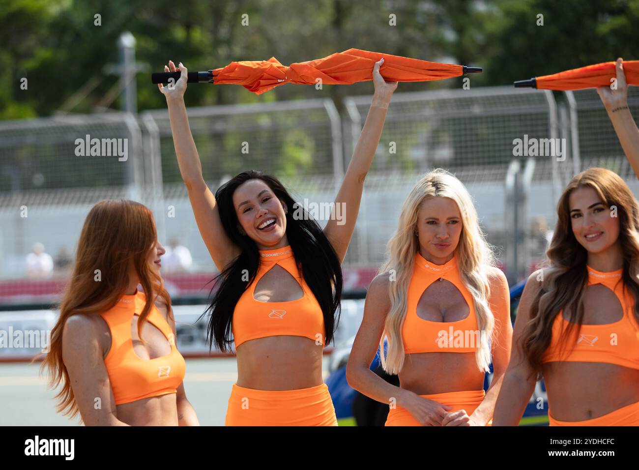 Queensland, Australia, 26 October, 2024. Boost Mobile Grid Models during the 2024 Boost Mobile Gold Coast 500. Queensland. On October 25, 2024 at Gold Coast, Queensland Australia. Credit: Ivan Glavas/Speed Media/17�Թ����� Live News Stock Photo