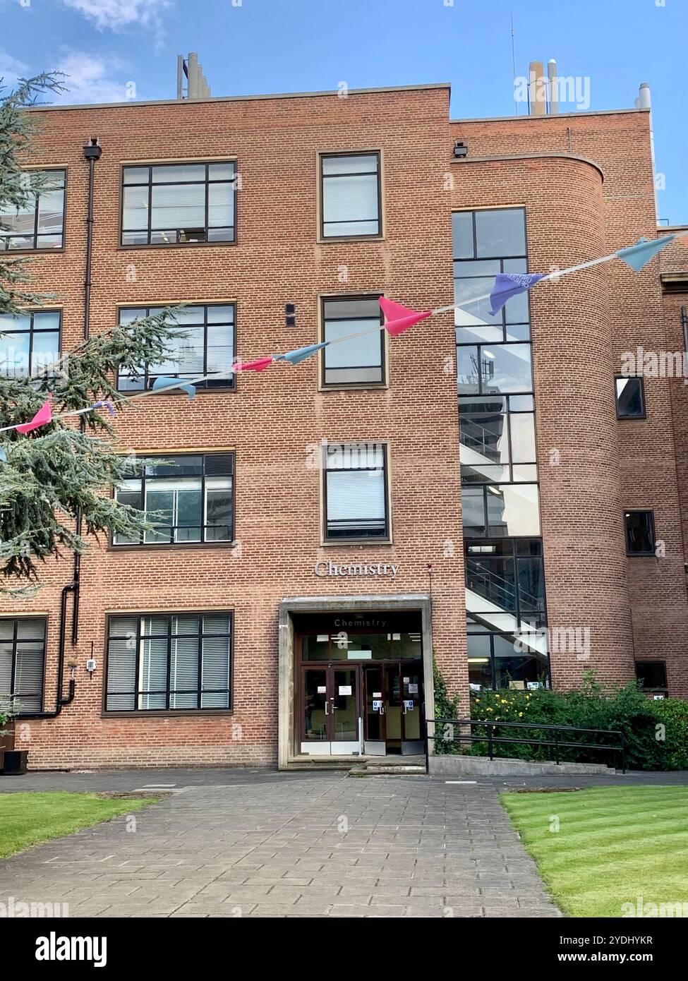 Entrance to the Chemistry Building, built in 1953, University of Hull, East Yorkshire, UK, and now under threat of closure. - Smartphone Captured Stock Image