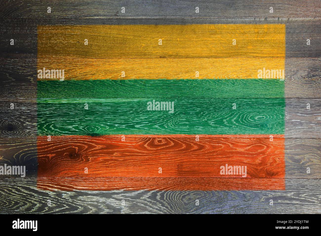 Lithuania flag on rustic old wood surface background Stock Photo - Alamy