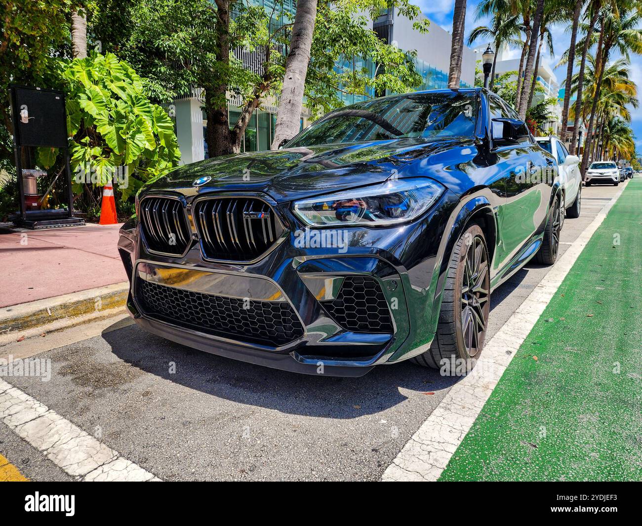Miami Beach, Florida USA - June 8, 2024: 2020 BMW X6 M Competition ...