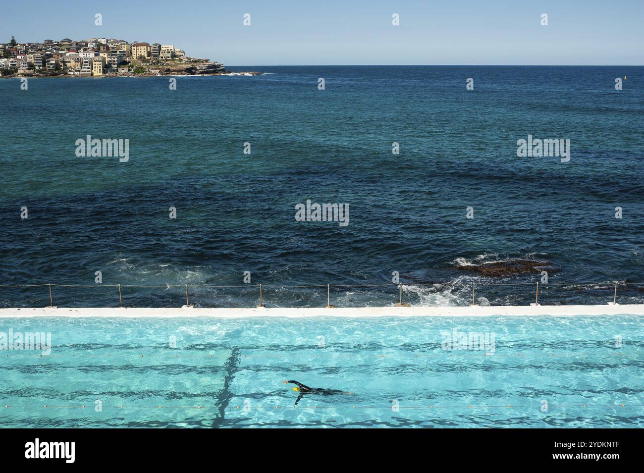 Swimmer takes dip in hi res stock photography and images Alamy