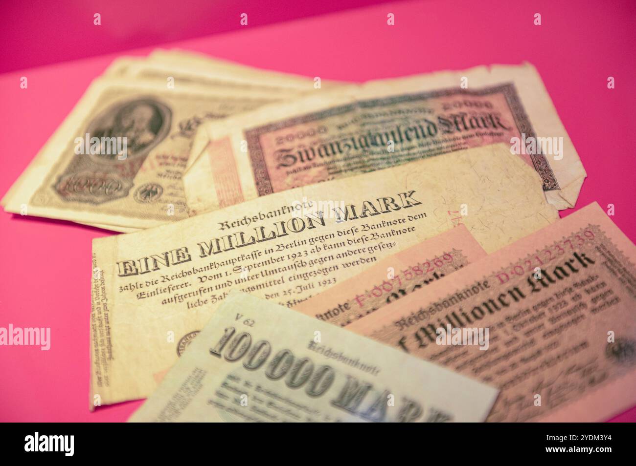 Worthless Bank Notes Trier Germany 3rd October 2024 Stadtmuseum Simeonstift Trier. Red Hall ...