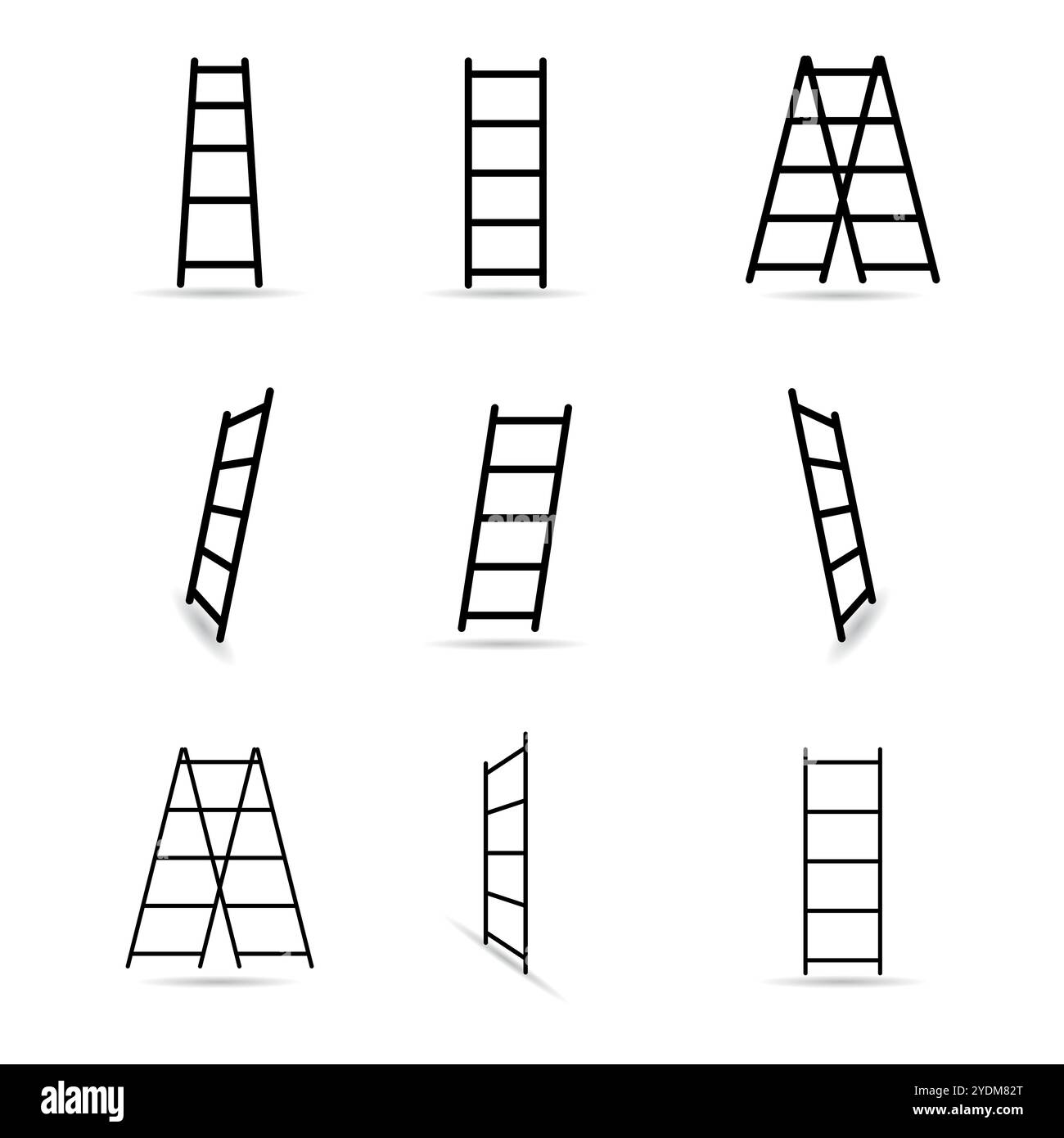 Aluminum stairs vector set of hi-res stock photography and images - Alamy