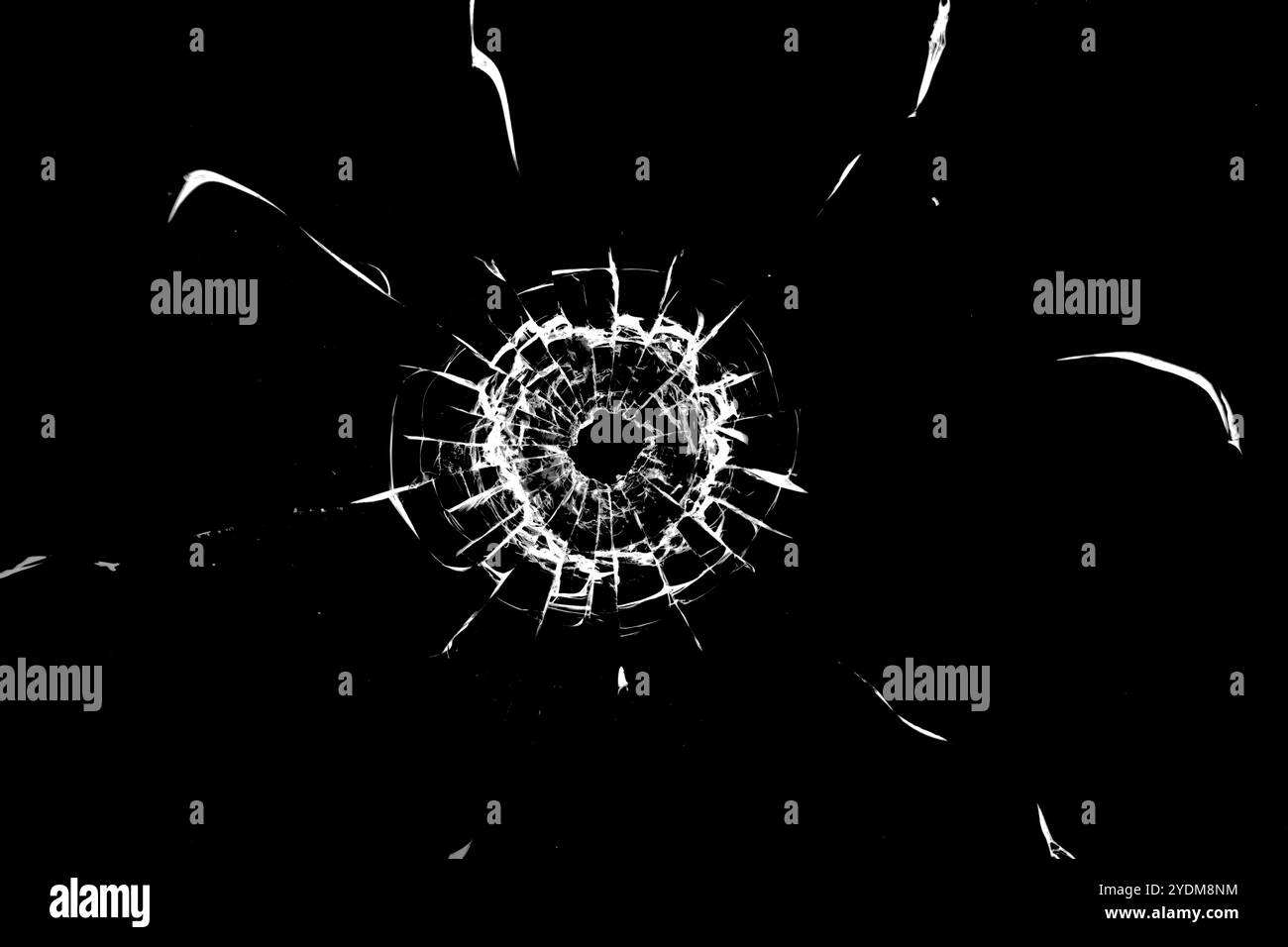Texture of broken glass on a black background Stock Photo - Alamy