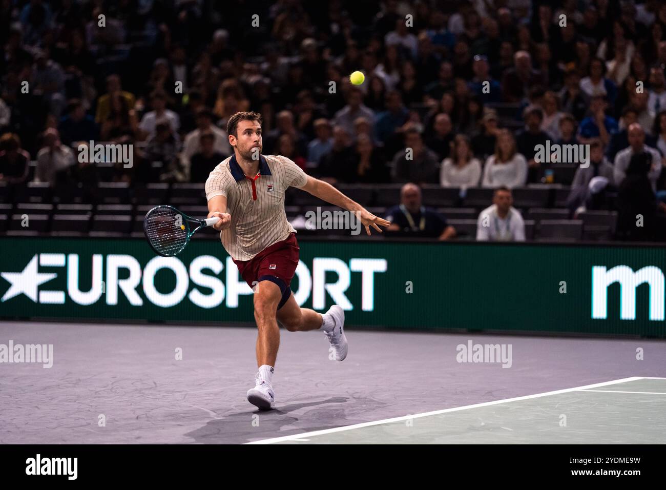 Quentin HALYS (FRA) during the Qualifying of the Rolex Paris Masters 2024, ATP Masters 1000 tennis tournament on 27 October 2024 at Accor Arena in Paris, France Stock Photo