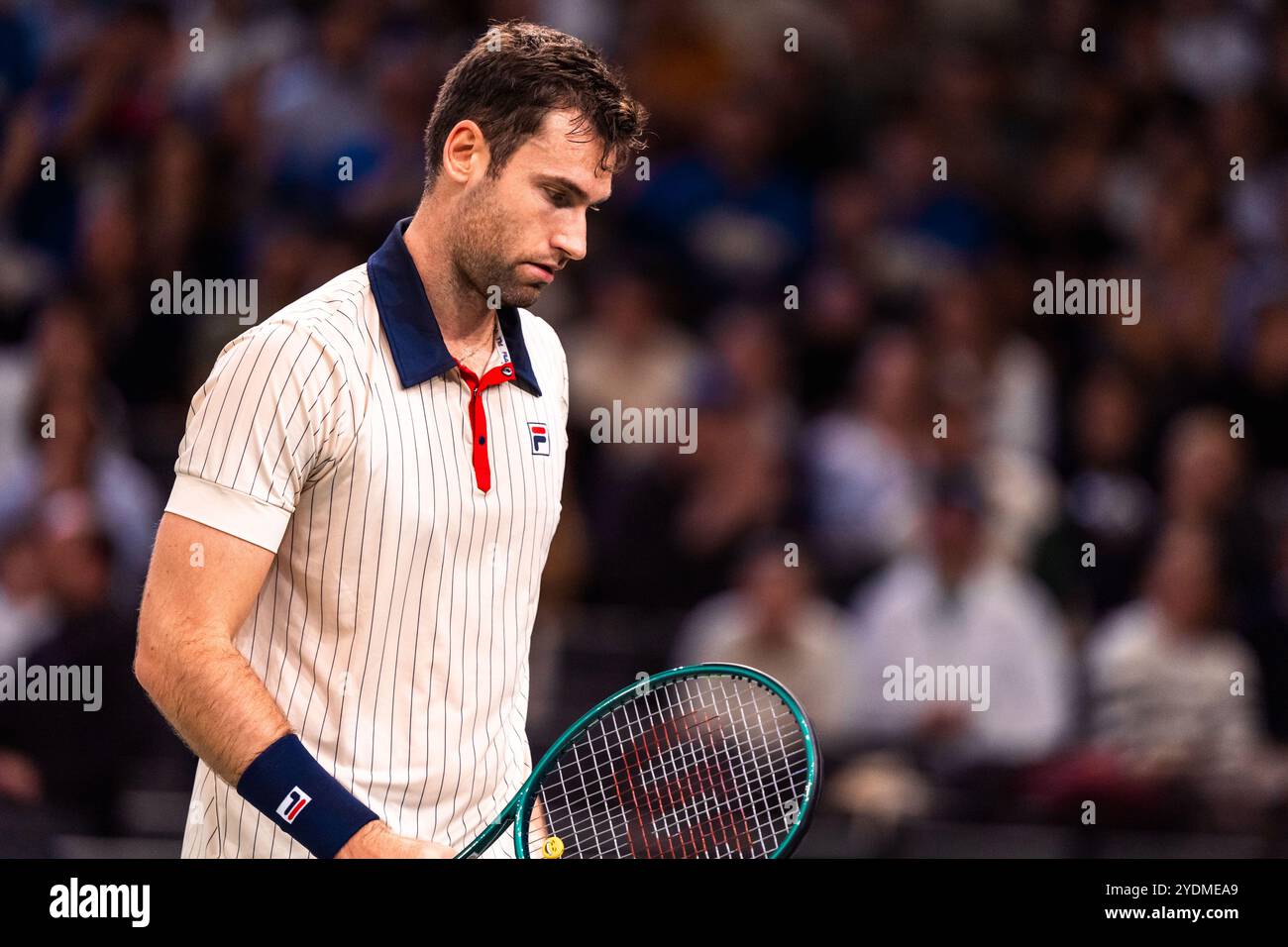 Quentin HALYS (FRA) during the Qualifying of the Rolex Paris Masters 2024, ATP Masters 1000 tennis tournament on 27 October 2024 at Accor Arena in Paris, France Stock Photo
