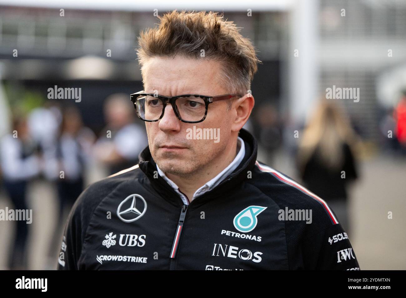 Peter Bono Bonnington (Mercedes AMG Petronas Formula One Team, Renningenieur), MEX, Formel 1 Weltmeisterschaft, Grand Prix von Mexiko City, Autodromo Hermanos Rodriguez, Qualifying, 26.10.2024  Foto: Eibner-Pressefoto/Michael Memmler Stock Photo