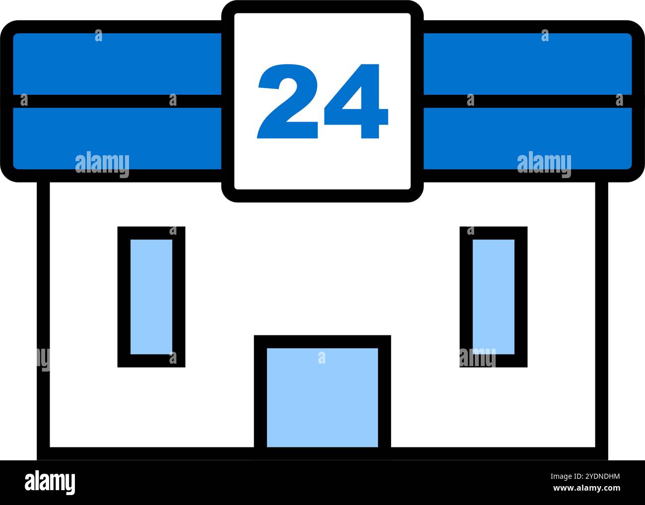 Convenience store door Stock Vector Images - Alamy