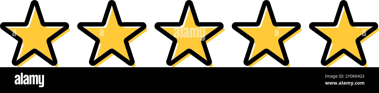 Five stars rating feedback Stock Vector Images Alamy