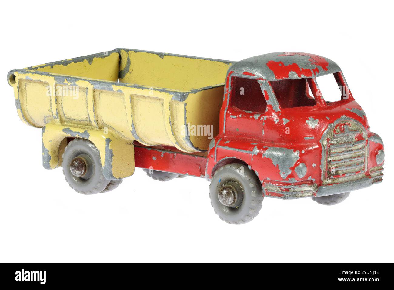 vintage Lesney Bedford 7 ton tipper truck isolated on white background ...