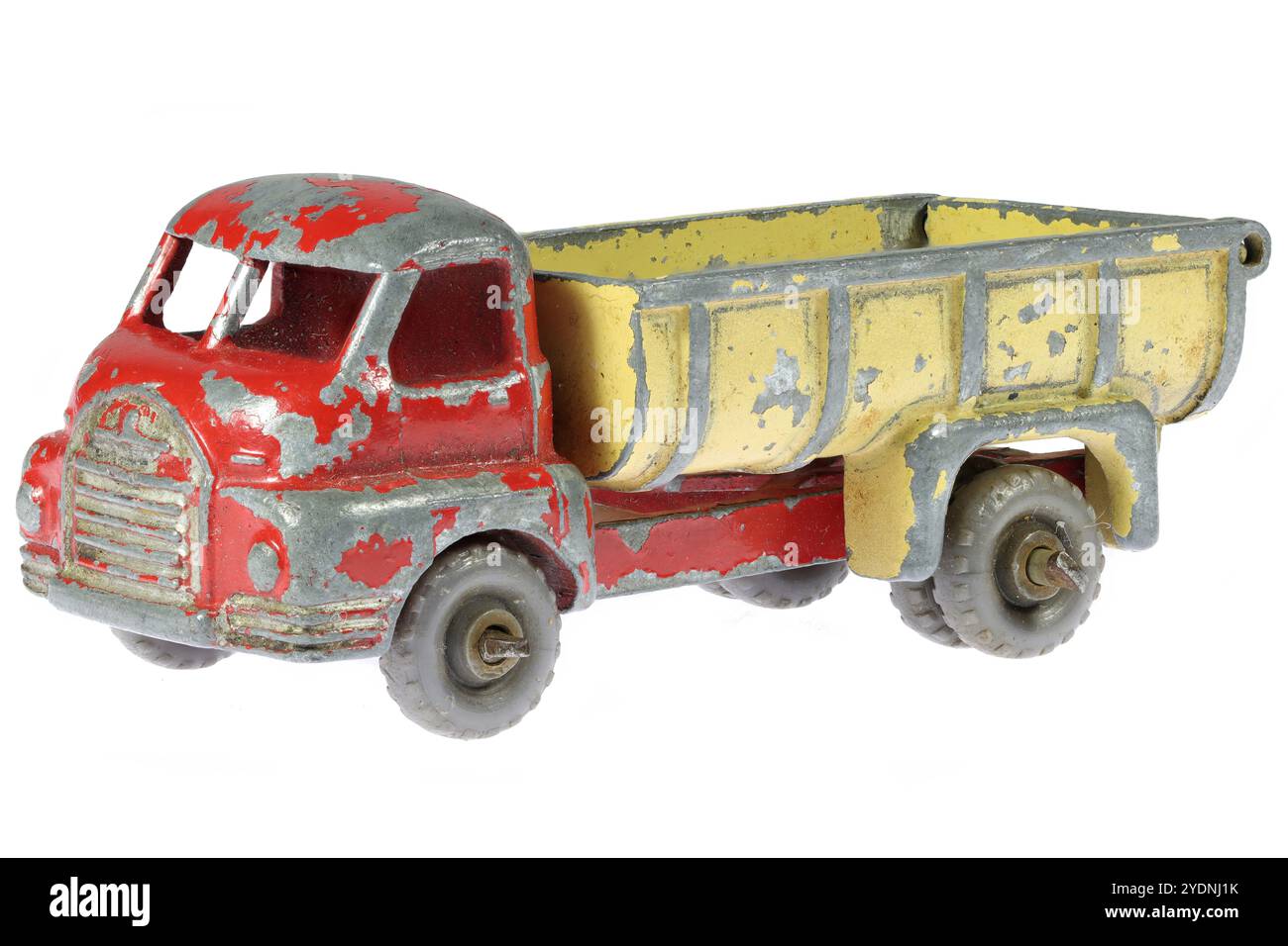 Camion Miniature LESNEY Bedford Ton Tipper - Acier, Rouge Et Gris - Occasion