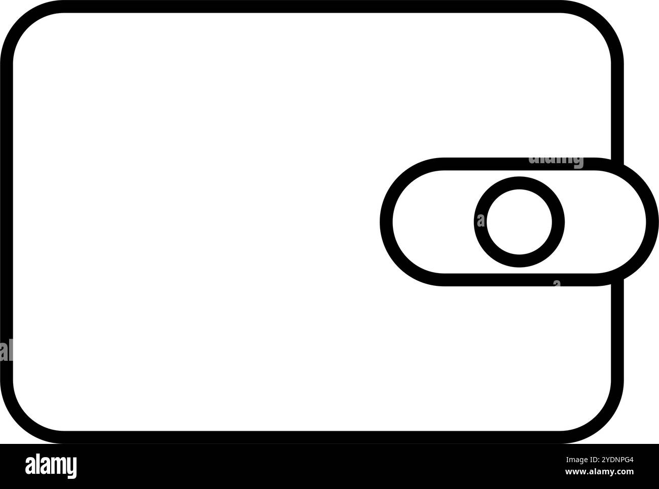 Purse icon. Wallet icon. Editable vector. Stock Vector