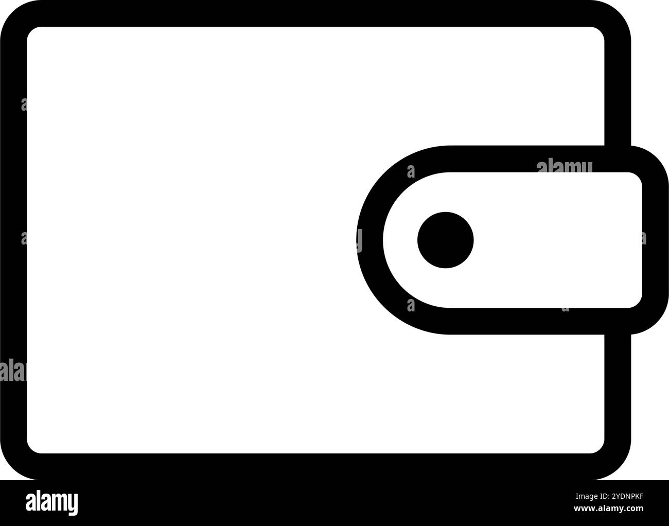 Wallet icon. Asset icon. Editable vector. Stock Vector