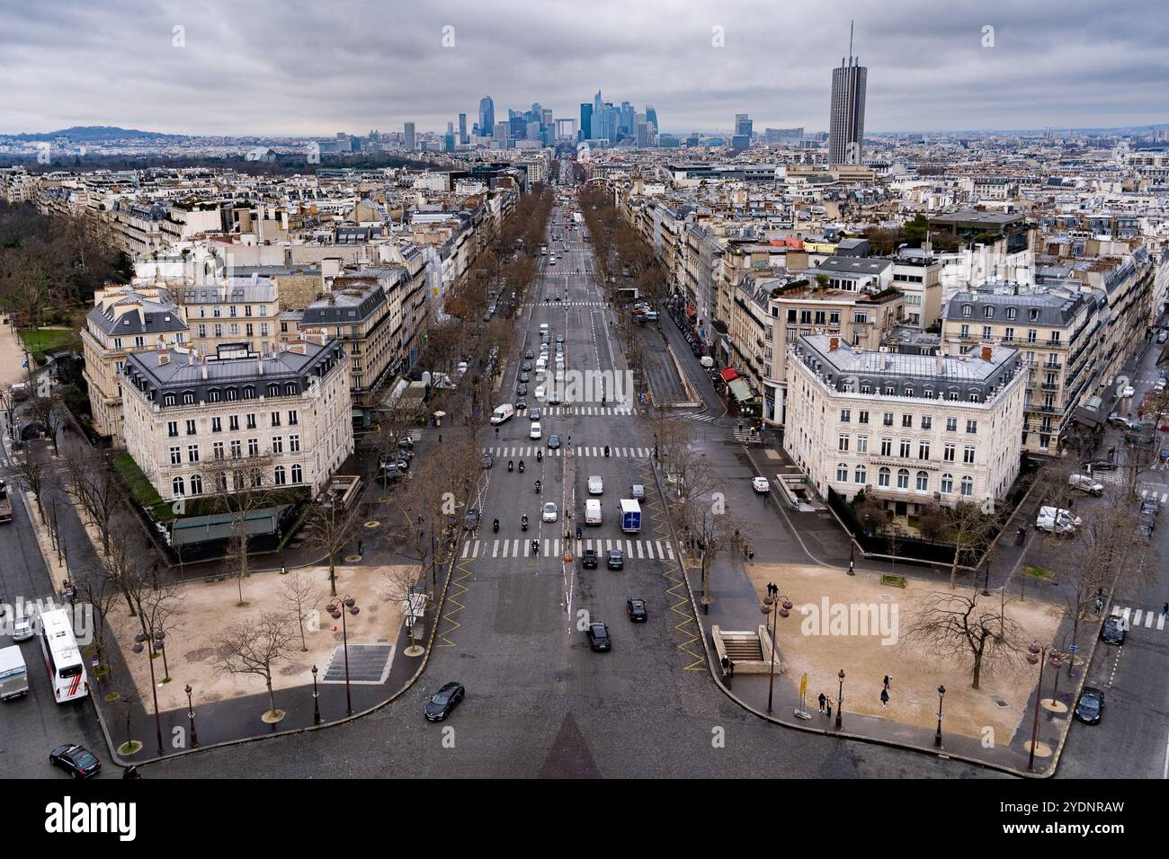 View from the top of the arc de triomphe hi-res stock photography and ...