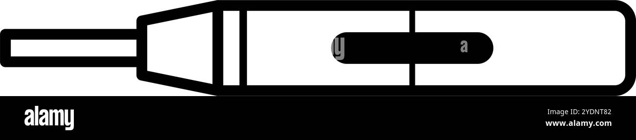 Electronic cigarette device icon. Vape icon. Editable vector Stock ...