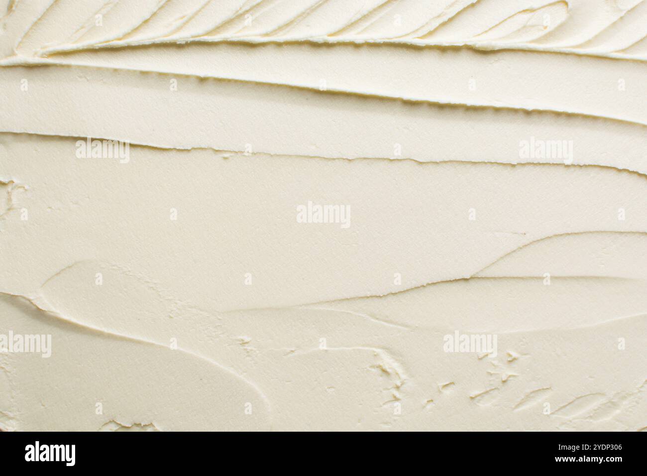Top view of cream buttercream for decorating cake, silky smooth ...