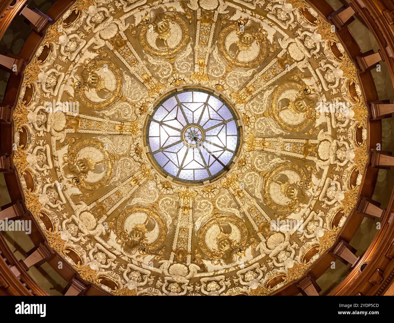 Interior Rotunda of Flagler College Formerly Hotel Ponce de Leon, St. Augustine, Florida - Smartphone Captured Stock Image