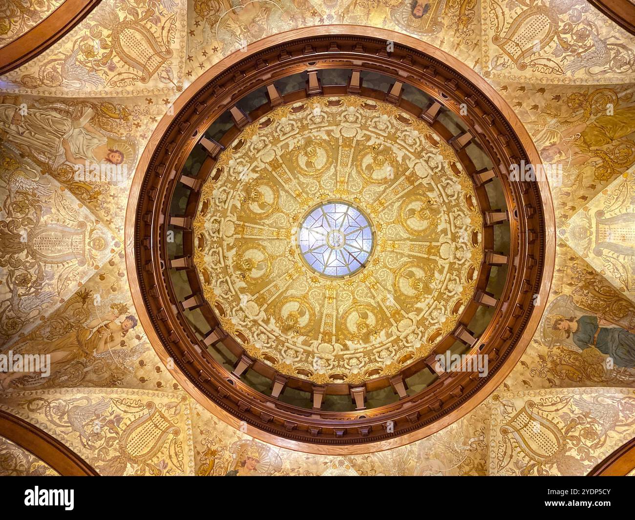 Interior Rotunda of Flagler College Formerly Hotel Ponce de Leon, St. Augustine, Florida - Smartphone Captured Stock Image