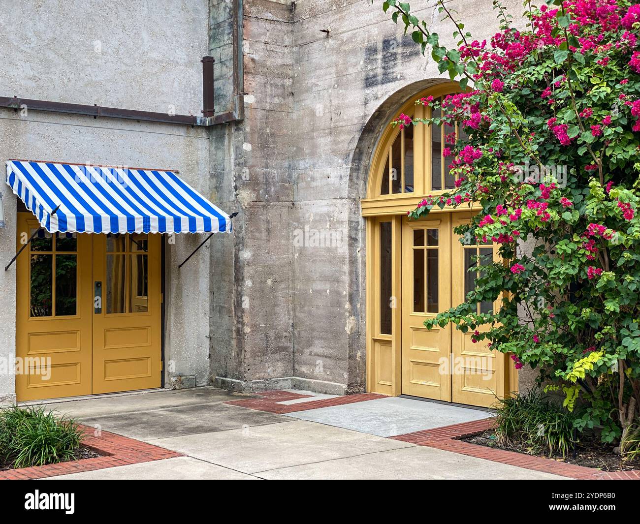 The Lightner Museum Courtyard, St. Augustine, Florida, USA - Smartphone Captured Stock Image