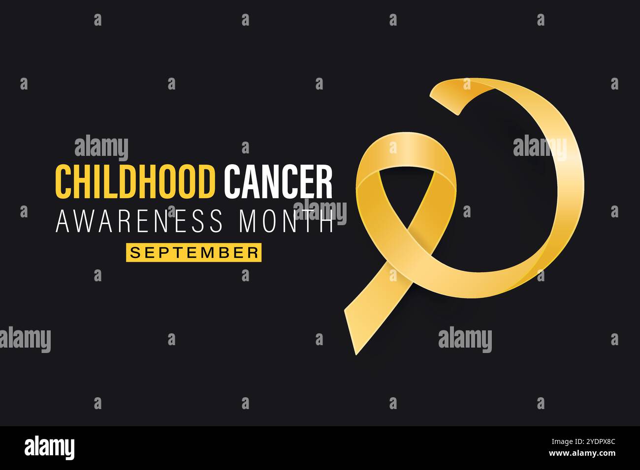 Childhood Cancer Awareness Month Banner, September. Card or Placard ...