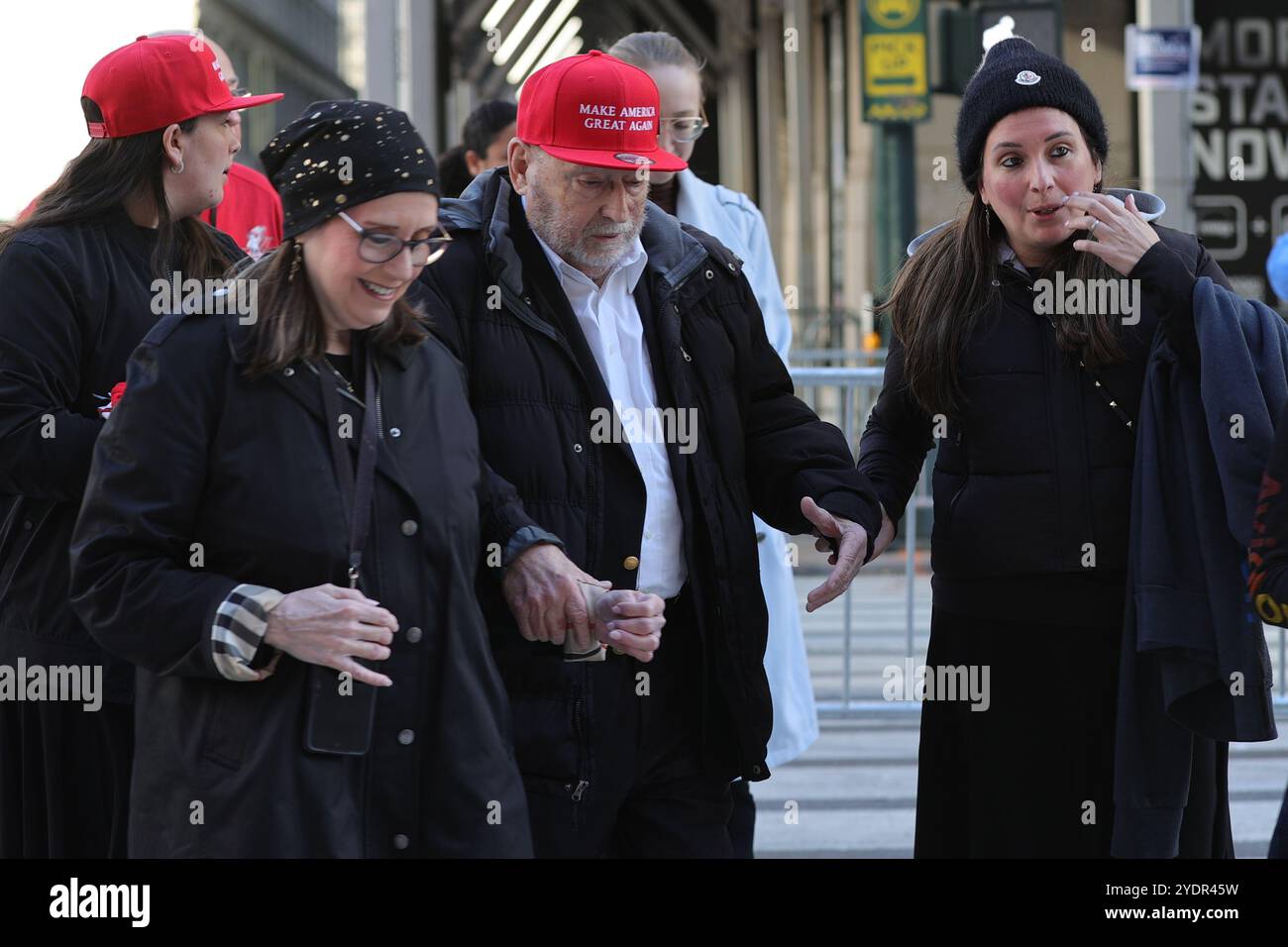 NEW YORK, NEW YORK - OCTOBER 27: Trump supporters line up on 33rd ...