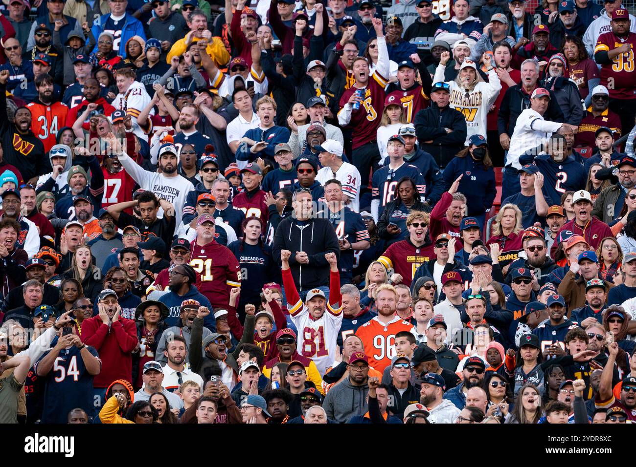Washington commanders fans hi-res stock photography and images - Alamy