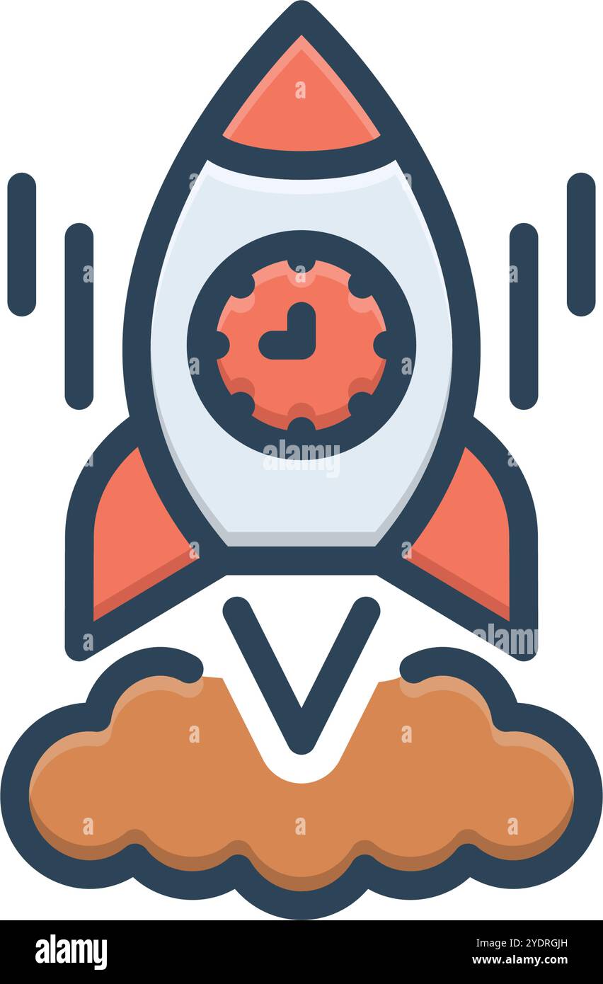 Icon for quick, rocket Stock Vector Image & Art - Alamy