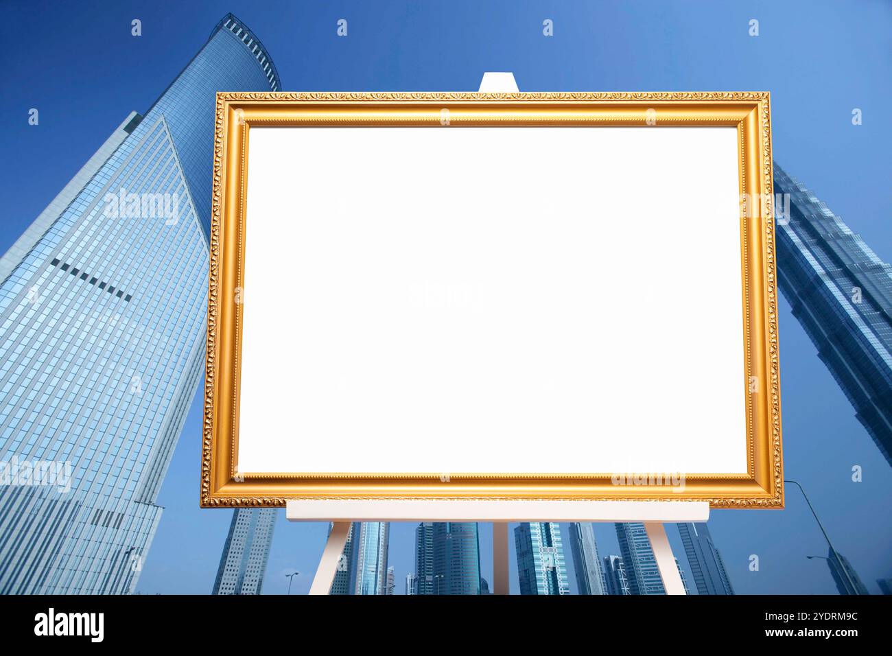 Composite of building and picture frame Stock Photo - Alamy
