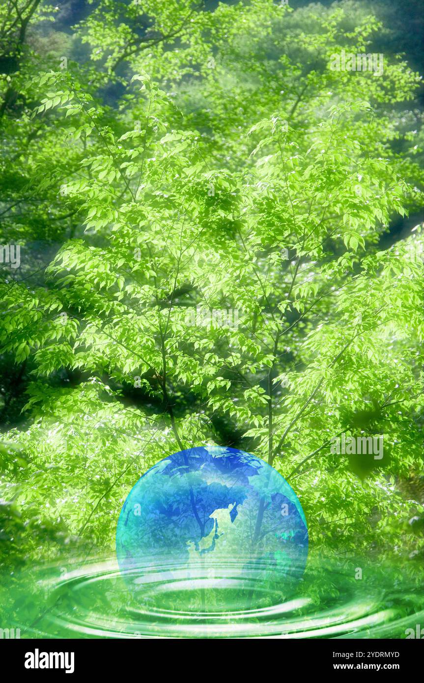 Ripples and the earth Stock Photo - Alamy