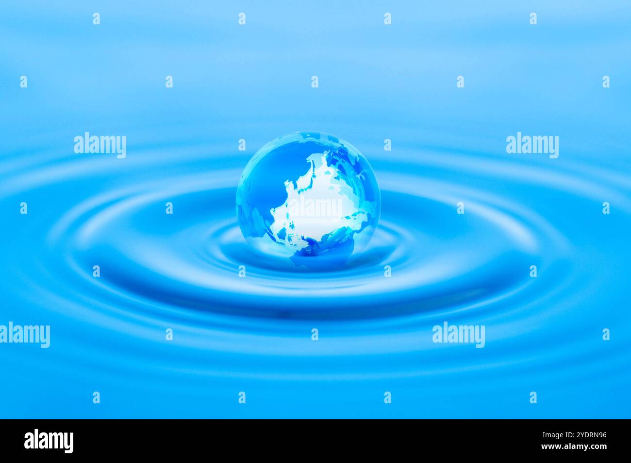 Ripples and the earth Stock Photo - Alamy