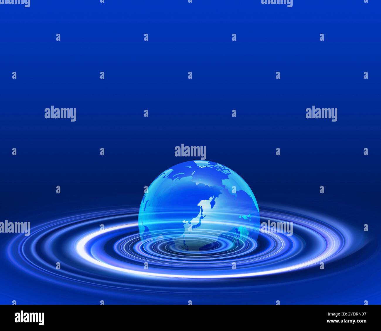 Ripples and the earth Stock Photo - Alamy