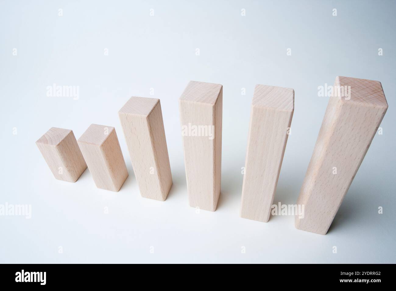 Graph of building blocks Stock Photo - Alamy