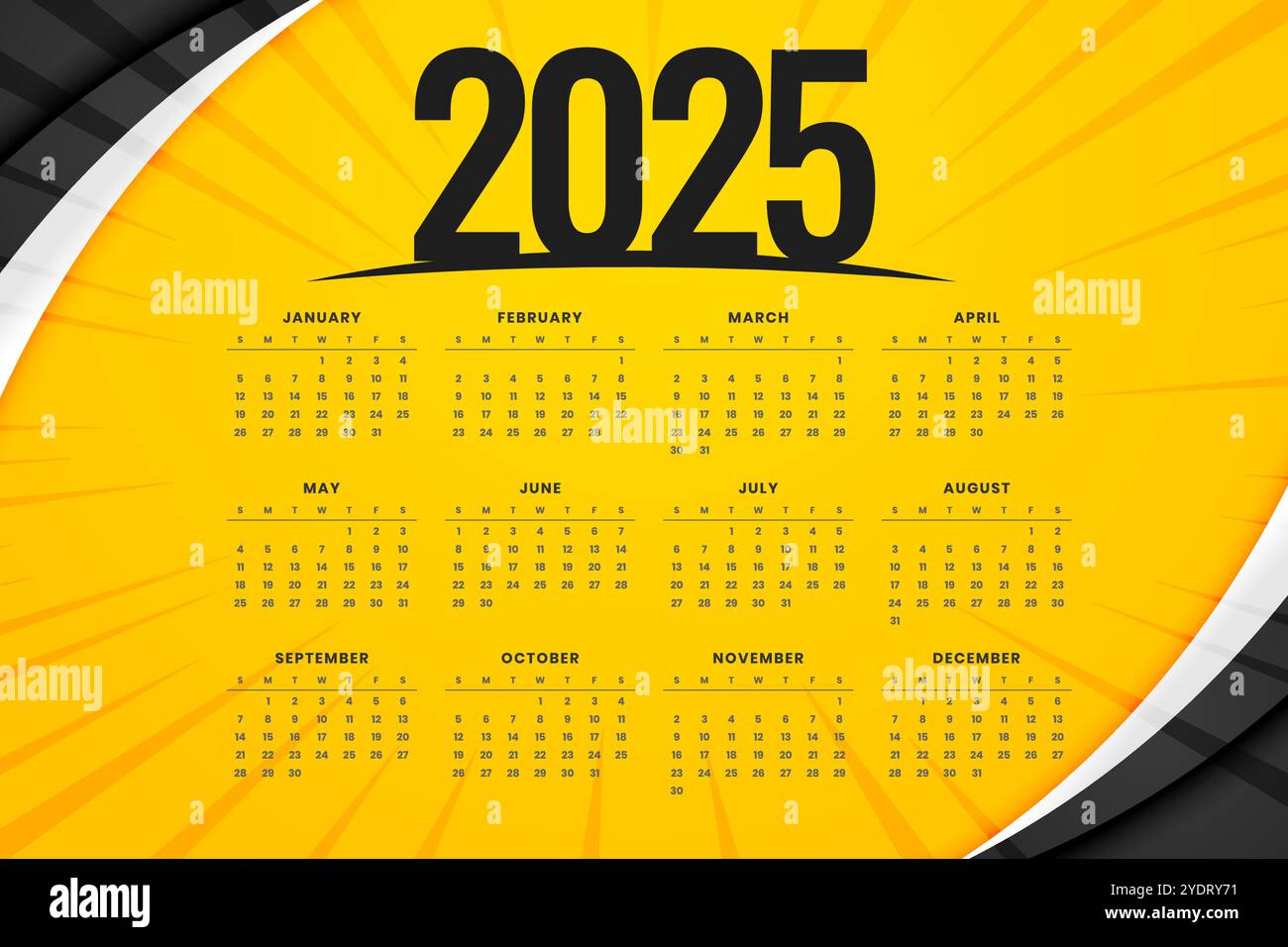 printable 2025 monthly calendar temple in modern style vector Stock Vector Image & Art Alamy