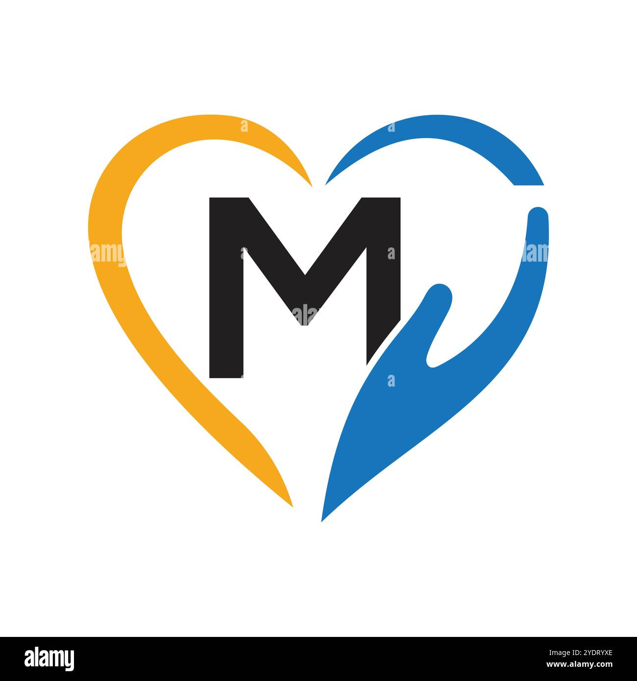 Letter M In Heart