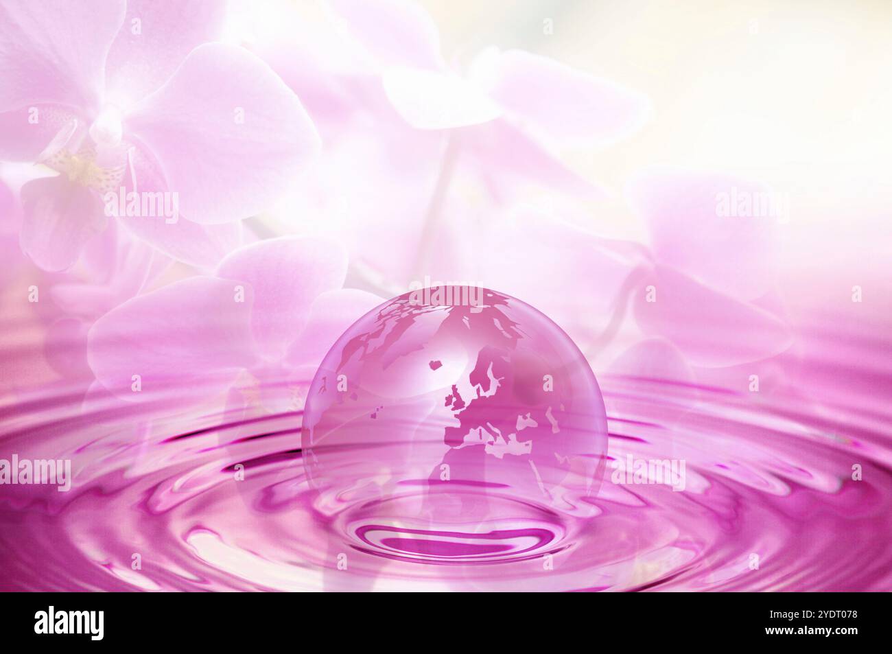 Ripples and the earth Stock Photo - Alamy