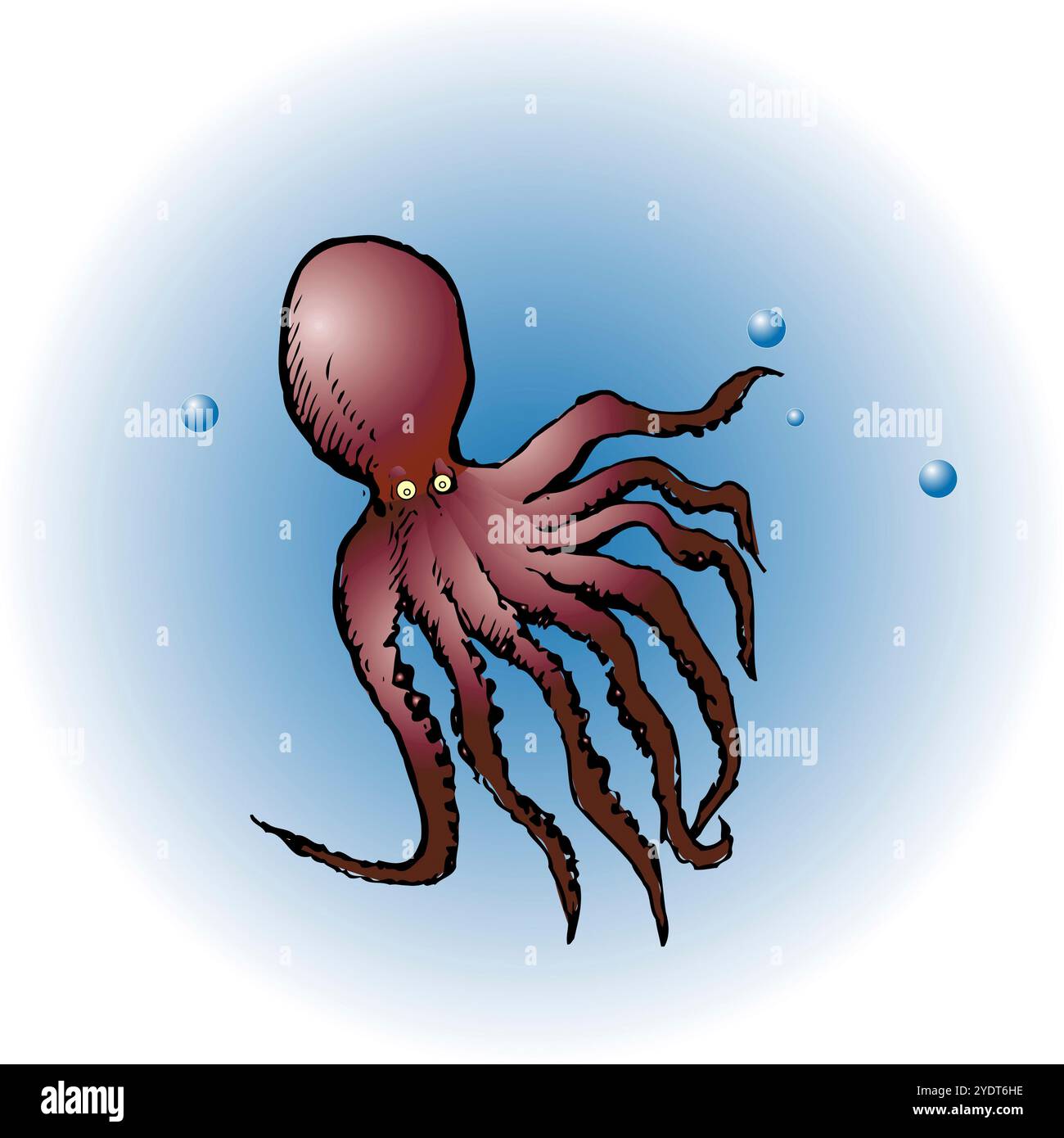 Octopus illustrations hi-res stock photography and images - Alamy