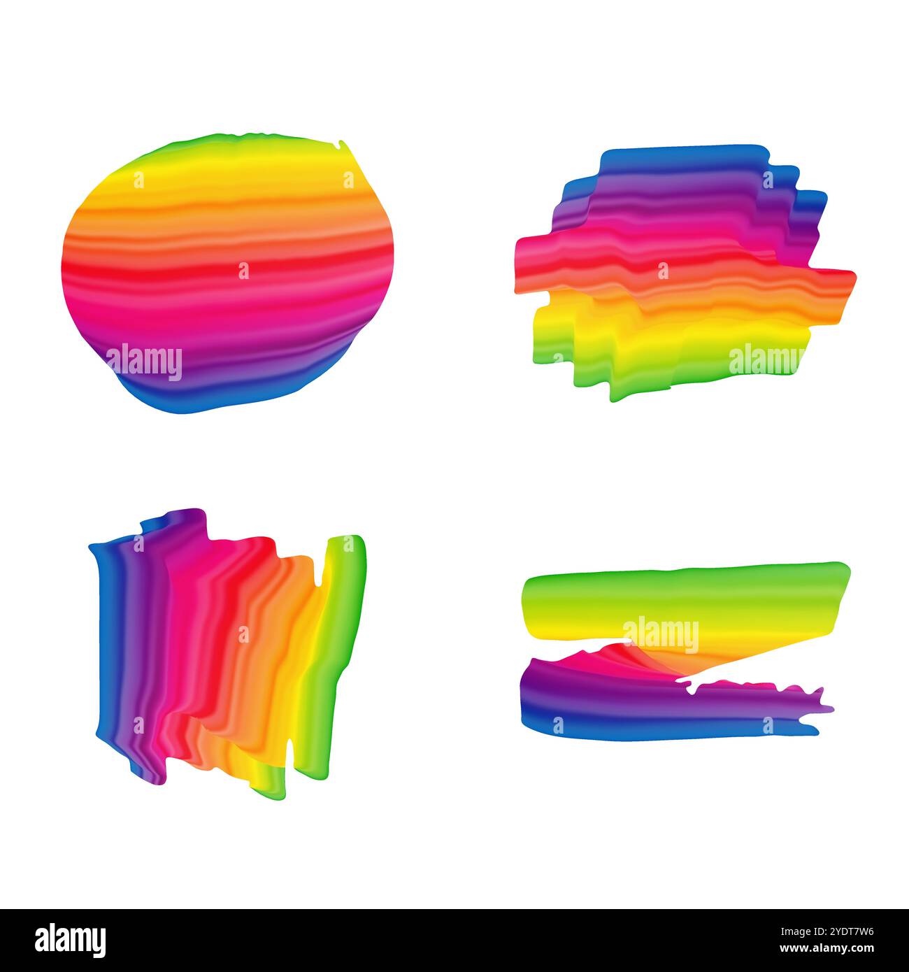 Colorful grunge brush stroke Stock Vector