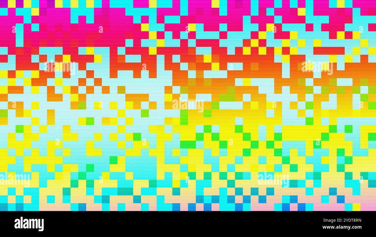 Abstract 90s screen tv color hi-res stock photography and images - Alamy