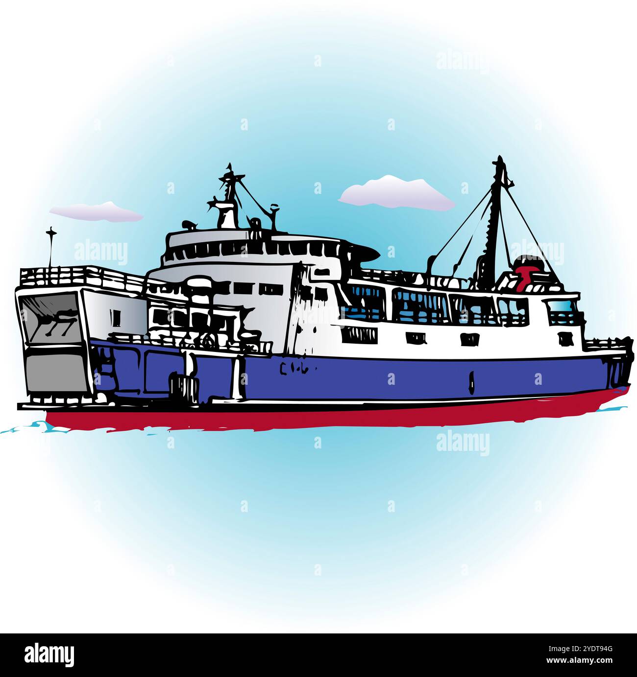 Car ferry Stock Photo