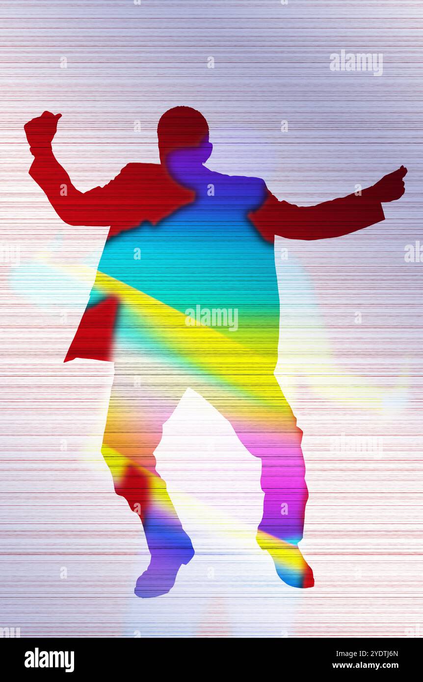 Young people silhouette hi-res stock photography and images - Alamy