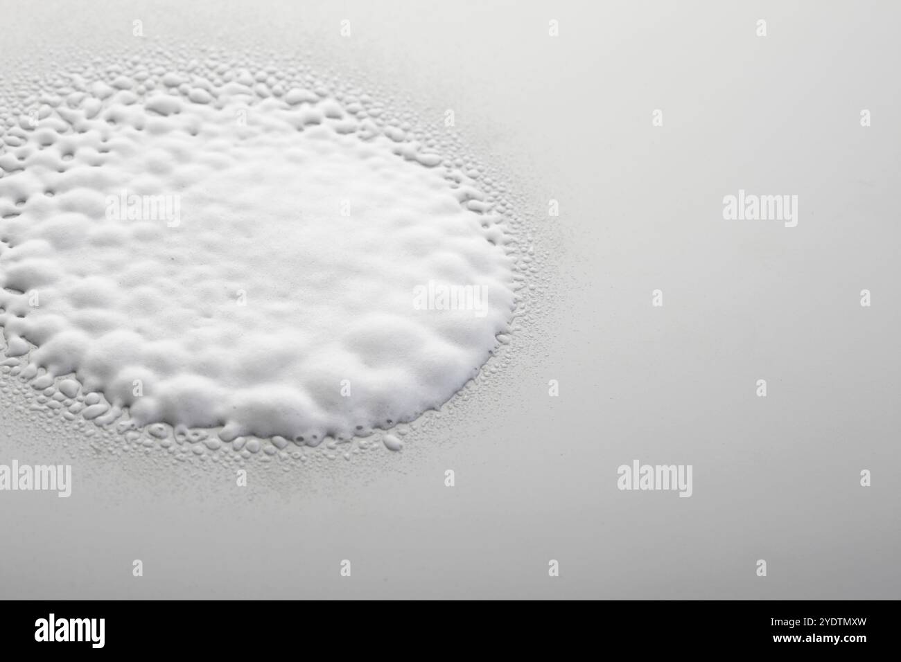 Glass cleaner foam Stock Photo