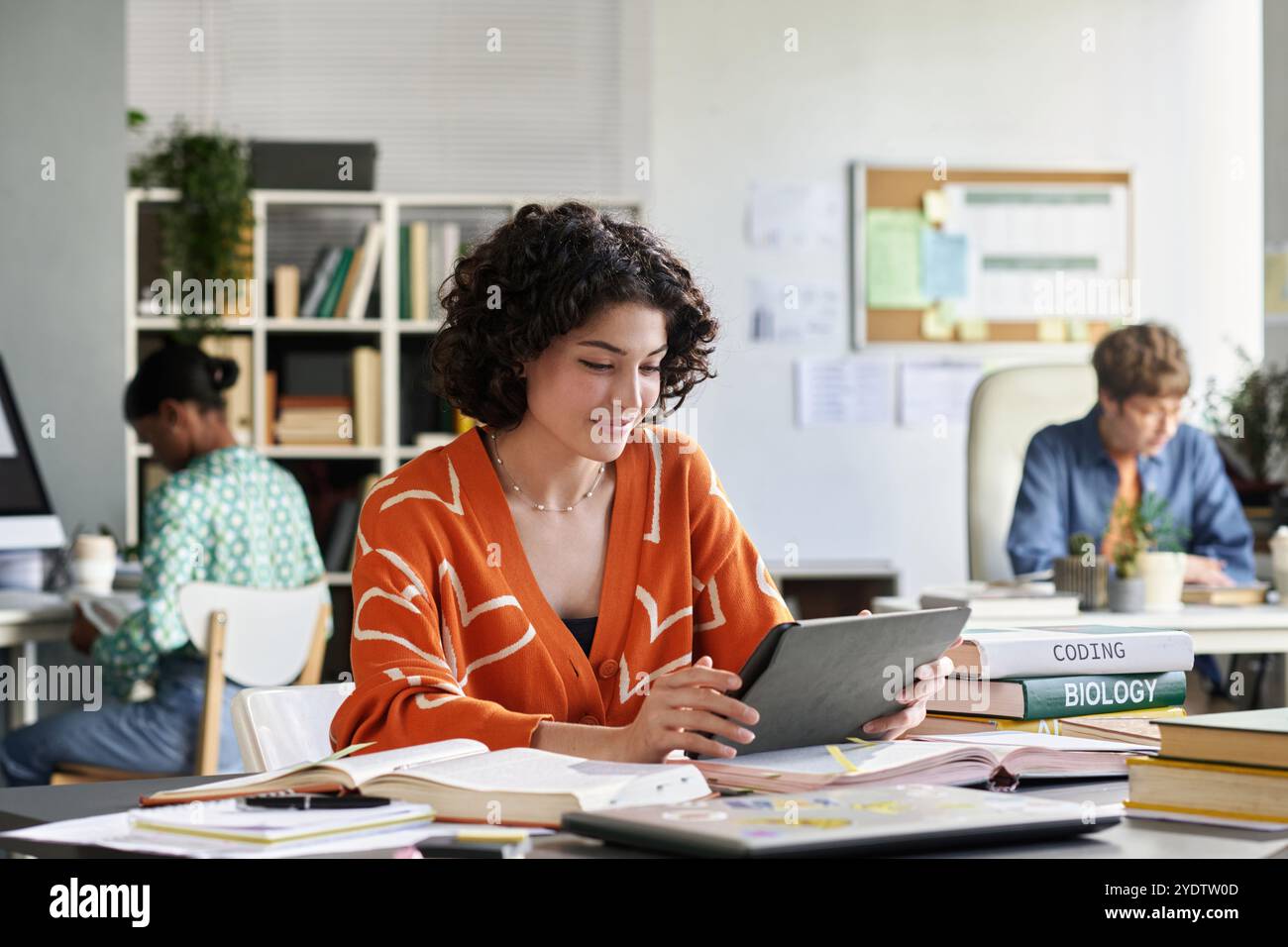 Studying and Working in a Collaborative Office Space Stock Photo