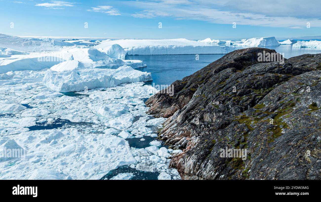 Aerial Of The Ilulissat Icefjord UNESCO World Heritage Site Western aerial-of-the-ilulissat-icefjord-unesco-world-heritage-site-western