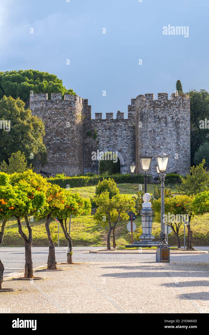 Castle of Vila Vicosa, Vila Vicosa, Evora district, Alentejo, Portugal, Europe Stock Photo