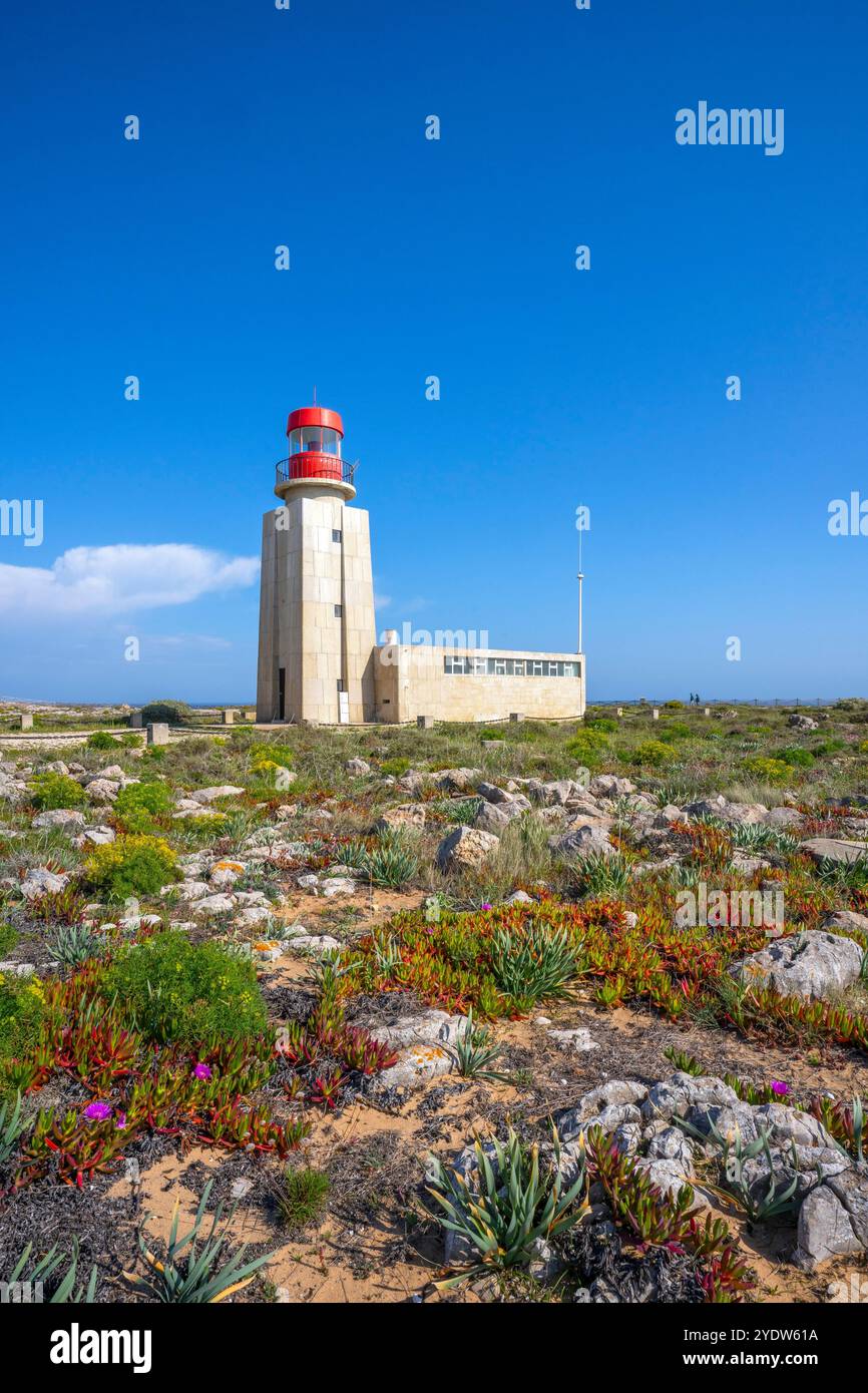 Lighthouse, Sagres, Algarve, Portugal, Europe Stock Photo